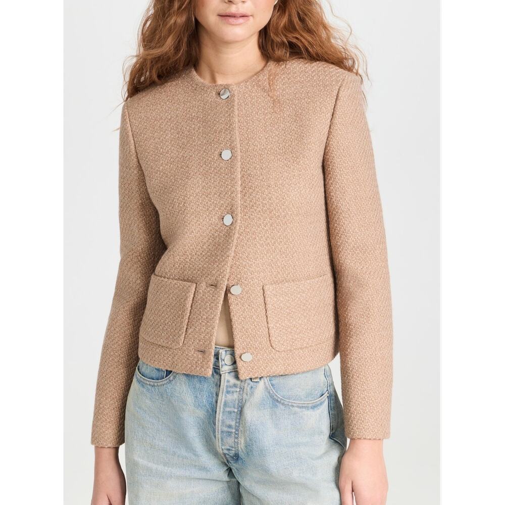 Theory Tweed Cropped Jacket
Color: Palomino size 10 (New) - Picture 2 of 8